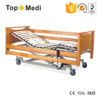 Hospital Beds hospital equipment Power coating mild steel frame. Electric Hospital Wooden Bed